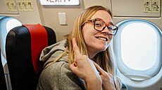 Julia Reisingerová b�hem cesty do Wu-chanu, kde basketbalová reprezentace...