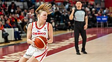 Mariana P�ibylová b�hem p�ípravného utkání s �ínou.