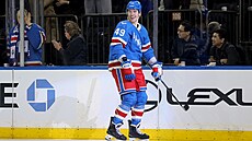 Jaroslav Chmela� z New York Rangers se raduje z gólu v utkání proti Torontu.