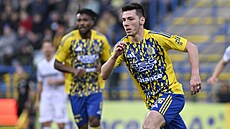 Zlínský Michal Cupák v zápase proti Plzni.