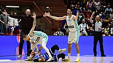 Momentka z utkání kvalifikace mistrovství sv�ta mezi �eskem a Slovinskem.