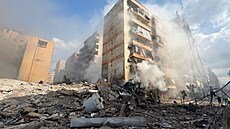 Po�kozené budovy na ji�ním p�edm�stí Bejrútu po izraelském bombardování (4....