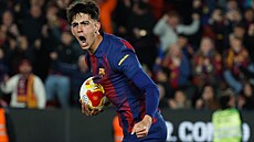 Marc Bernal z Barcelony sní�il manko na Atlético Madrid v odvet� semfinále...