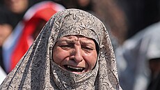 Protesty proti americko-izraelským útok�m v íránském Teheránu. (6. b�ezna 2026)