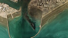 Satelitní snímek poskytnutý spole�ností Planet Labs PBC zachycuje íránskou...