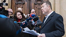 P�edseda Sn�movny a SPD Tomio Okamura p�ed koali�ním jednáním (2. b�ezna 2026)