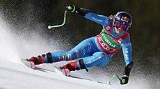 Italka Sofia Goggiaová b�hem super-G v Soldeu