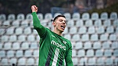 Most, 28. 2. 2026, t�etí fotbalová liga, Baník Most - Sou� - FK Varnsdorf....