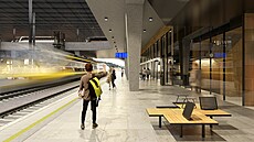 Vizualizace smíchovského nádra�í po rekonstrukci
