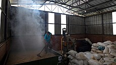 Mu� pracuje v Asociaci ekologických producent� Planadas (ASOPEP) v kolumbijské...