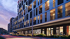 Budova ve t�etí etap� Kolbenova Parku u metra Vyso�anská od CPI Property Group...