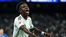 Vinícius Júnior, k�ídelník Realu Madrid, b�hem utkání s Getafe.