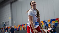 Monika Fu�íková na tréninku �eských basketbalistek
