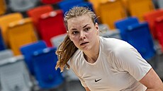 Mariana P�ibylová na tréninku �eských basketbalistek