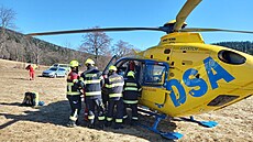 V Rudníku spadla paraglidistka. (2. b�ezna 2026)