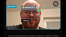 Vyhodnocení nálady ze software Scople. Systém zvládne i mnoho lidí sou�asn�