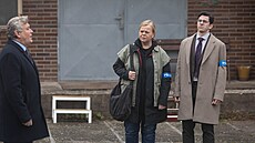 Miroslav Hanu�, Sabina Remundová a Marek Adamczyk v seriálu Buldok z Pod�brad...