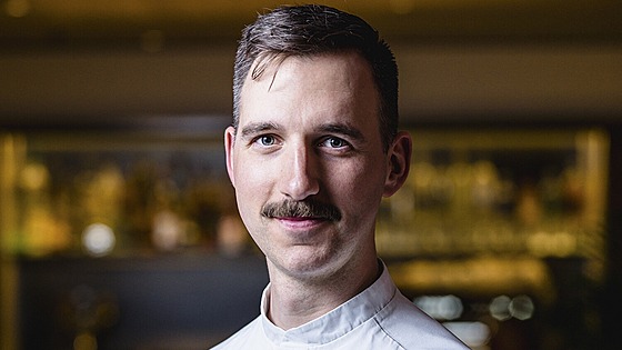 Michal Horváth - executive Chef restaurace Monastiq. Praha, 15. 3.