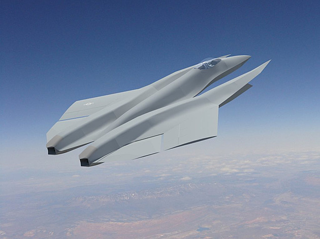 Převratný trojtrupý hypersonický letoun zatím létá jen na obrázcích
