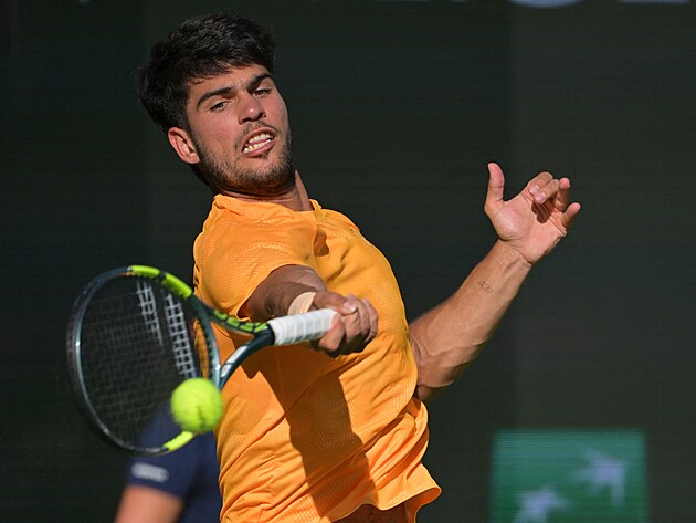 Carlos Alcaraz v semifin�le turnaje v Indian Wells.