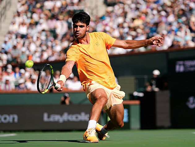 Carlos Alcaraz v semifin�le turnaje v Indian Wells.