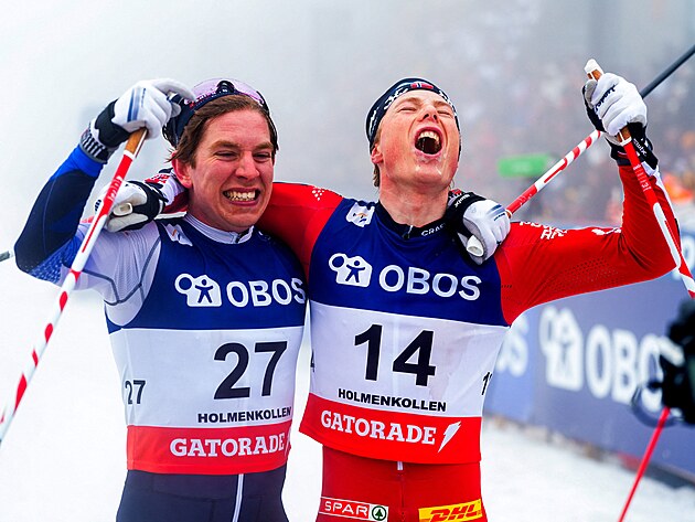 Einar Hedegart (14) slav� v�t�zstv� v z�vod� na 50 km v Oslu. Spole�n� s n�m se...