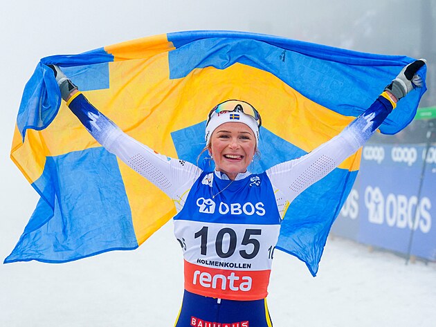 �v�dka Frida Karlssonov� slav� v�t�zstv� v Oslu.