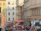 Po�ár plynu v pra�ských Hole�ovicích. (10. b�ezna 2026)
