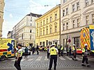 Po�ár plynu v pra�ských Hole�ovicích. (10. b�ezna 2026)