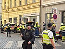 Po�ár plynu v pra�ských Hole�ovicích. (10. b�ezna 2026)