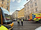 Po�ár plynu v pra�ských Hole�ovicích. (10. b�ezna 2026)