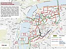 V dob� konání p�lmaratonu bude omezen vjezd do centra metropole. Grafika radí,...