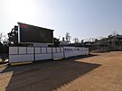 Stav m�stského stadionu v Srbské ulici v Brn� v b�eznu 2026
