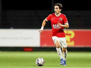 Richard Sedlá�ek v dresu AZ Alkmaar.