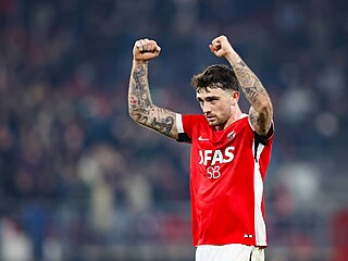 Irský úto�ník Troy Parrott v barvách nizozemského Alkmaaru.