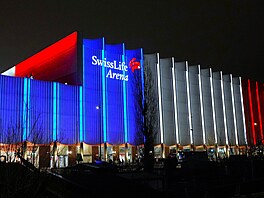 Swiss Life Arena v Curychu, jeden z hlavních stadion� mistrovství sv�ta.