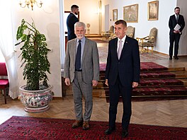 Setkání prezidenta Petra Pavla s premiérem Andrejem Babi�em na Pra�ském hrad�...
