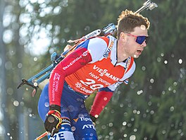 Mikulá� Karlík na trati stíhacího závodu v Otepää