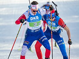 Mikulá� Karlík b�hem smí�ené �tafety v Otepää