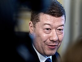 P�edseda Poslanecké sn�movny Tomio Okamura p�ichází na jednání vlády v Praze...