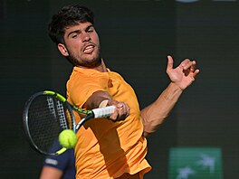 Carlos Alcaraz v semifinále turnaje v Indian Wells.