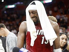 Bam Adebayo poté, co nast�ílel 83 bod�.