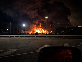 Ukrajinci zasáhli ropnou stanici Tichoretckaja v Rusku.