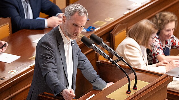 Sn�movna projedn�v� n�vrh z�kona o st�tn�m rozpo�tu �esk� republiky na rok 2026. Na sn�mku Zden�k H�ib (Pir�ti). (11. b�ezna 2026)