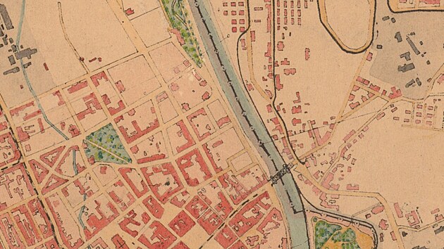 Tento historick� pl�n zachycuje �ir�� centrum Moravsk� Ostravy na konci 19. stolet�, kdy m�sto proch�zelo dramatickou prom�nou v modern� pr�myslovou metropoli.