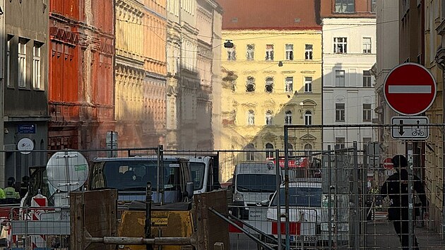 Po��r plynu v pra�sk�ch Hole�ovic�ch. (10. b�ezna 2026)