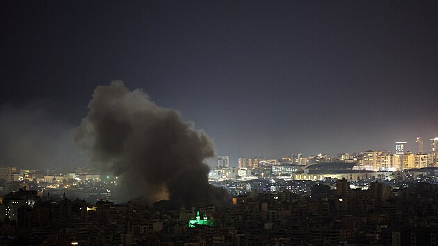 Izraelsk� �dery na libanonsk� Bejr�t a tamn� hnut� Hizball�h (13. b�ezna 2026)