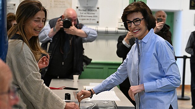 Kandid�tka konzervativn� strany �Les R�publicains� Rachida Dati. (15. b�ezna 2026)