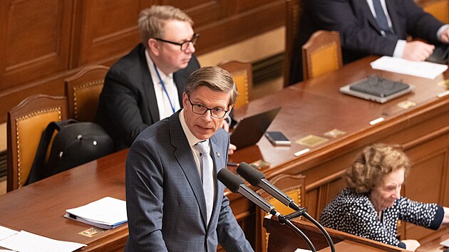 Pravideln� �stn� interpelace na �leny vl�dy. Na sn�mku p�edseda strany ODS Martin Kupka. (12. b�ezna 2026)