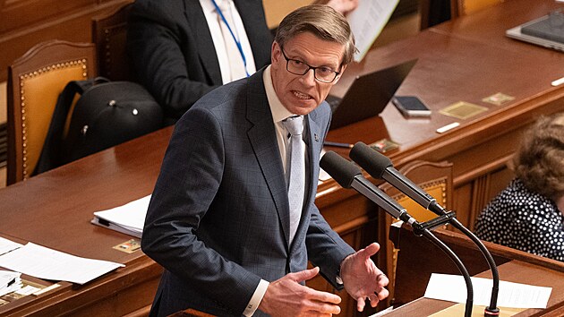 Pravideln� �stn� interpelace na �leny vl�dy. Na sn�mku p�edseda strany ODS Martin Kupka. (12. b�ezna 2026)